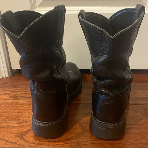 Ariat Sierra Work Boots Sz 11D Black Full-grain Leather ATS Stability System
